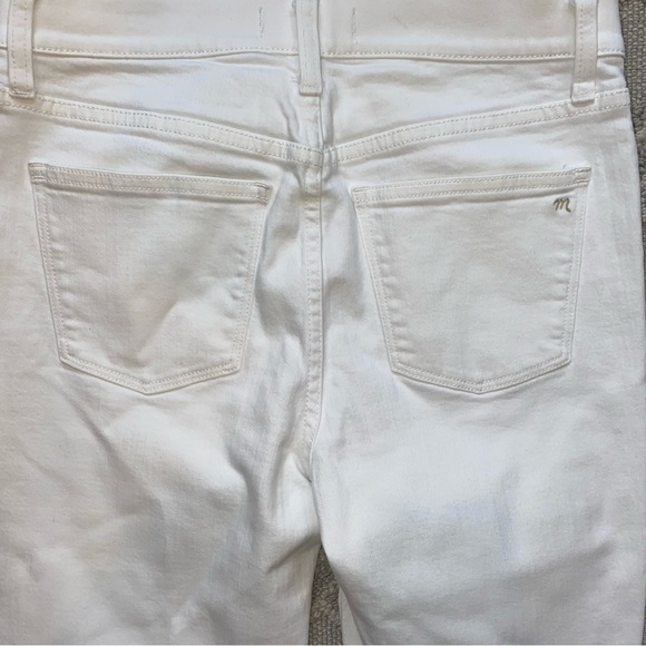 Madewell 9" High Riser Skinny Jeans stretch denim white size 27 4 - Picture 4 of 6